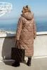 Стьобана довга куртка з капюшоном розміри 46-68 - 29