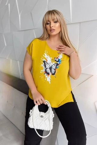 Легкий костюм блузка + бриджи великі розміри (р.50-64)