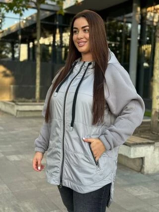 Куртка кардиган на флісі з рукавами з трьохнитки розміри 52-66